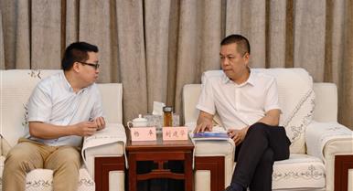 集团总裁一行拜访安岳县县委政府主要领导